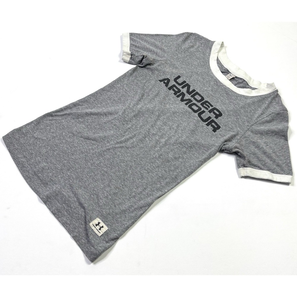 Under Armour Legacy T-Shirt Women's Small Gray Short Sleeve Shirt - Picture 7 of 11